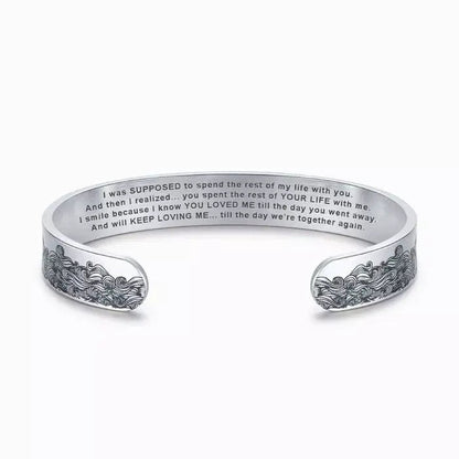 To My Husband in Heaven Memorial Bracelet