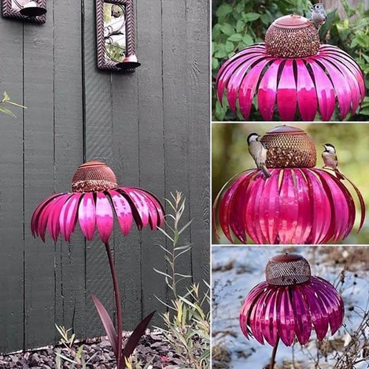 Sensation Pink Coneflower Bird Feeder