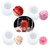 3D Silicone Rose Shape Ice Cube Mold