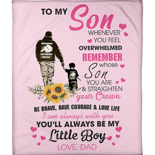 To My Son - From Dad - A327 - Premium Blanket