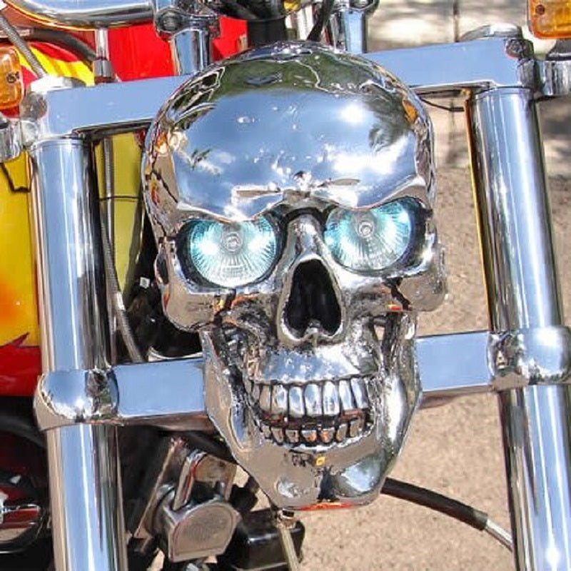 Skull Headlight At The Real HeadLight