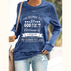 Women's I’m Going To Let God Fix It Because If I Fix It I’m Going To Jail Casual Sweatshirt