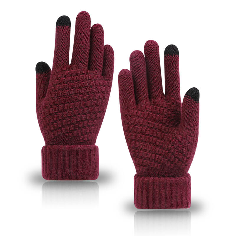 Women's Winter Touchscreen Gloves Warm Fleece Lined Knit Gloves