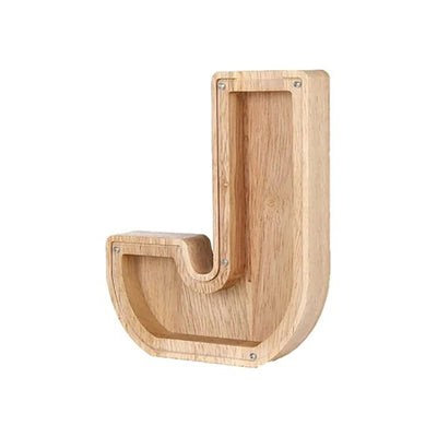 Wooden Letter Piggy Bank