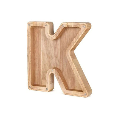 Wooden Letter Piggy Bank