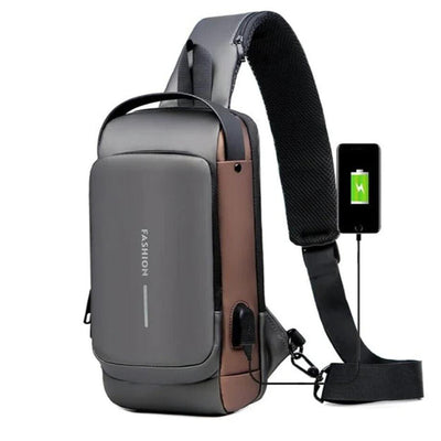 Usb Charging Sport Sling Anti Theft Shoulder Bag