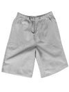 Men's linen multi-pocket drawstring design casual shorts