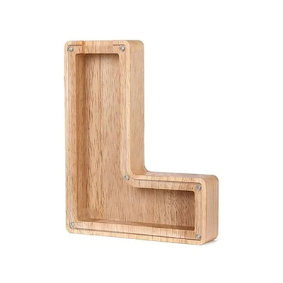 Wooden Letter Piggy Bank