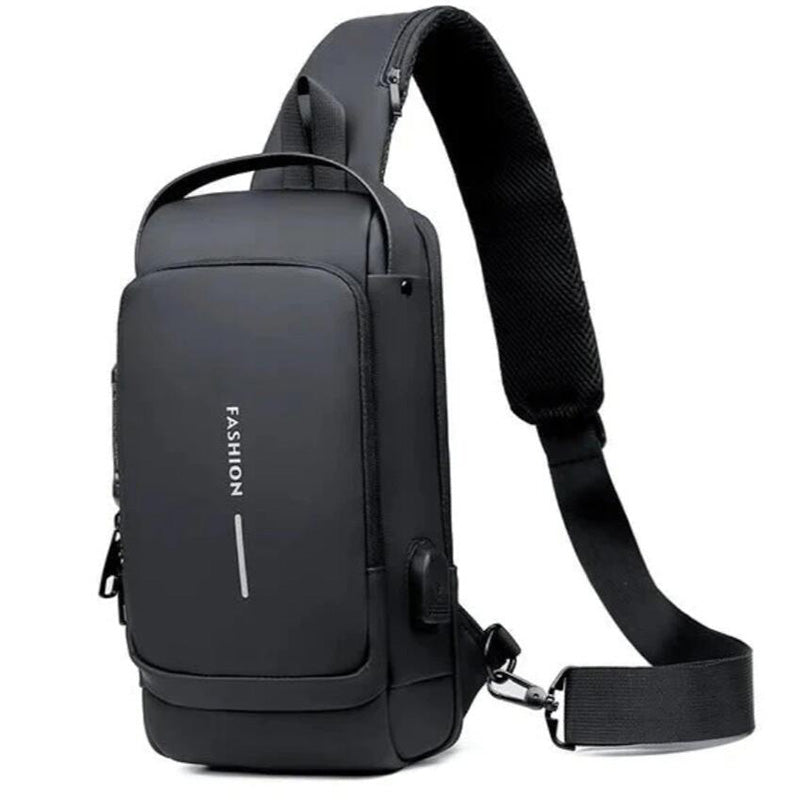 Usb Charging Sport Sling Anti Theft Shoulder Bag