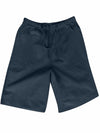 Men's linen multi-pocket drawstring design casual shorts