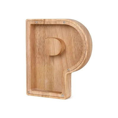 Wooden Letter Piggy Bank