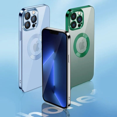 New Version 2.0 Transparent Electroplated iPhone Case With Camera Protector