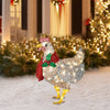 LAST DAY 40% OFF-Light-Up Chicken with Scarf Holiday Decoration