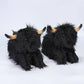 Highland Cow Slippers, Plush Scottish Cow Slippers