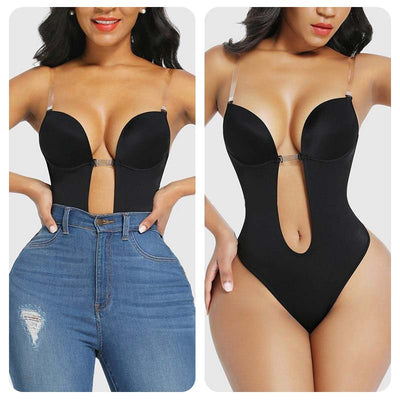 Plunge Backless Body Shaper Bra