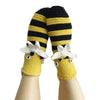 Novelty  Knitted Warm Bee Floor Socks for Men and Women