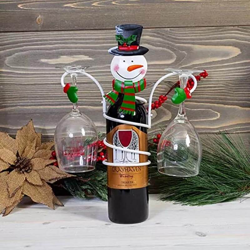 Holiday Wine Bottle & Glass Holders