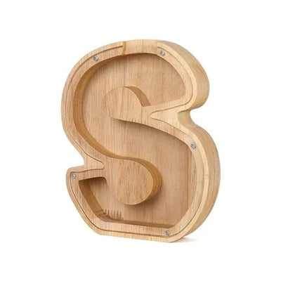 Wooden Letter Piggy Bank