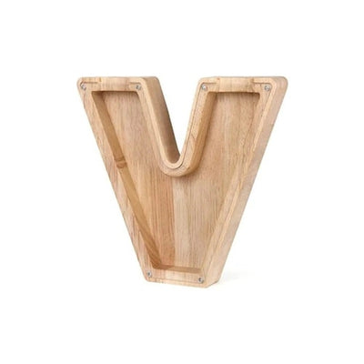 Wooden Letter Piggy Bank