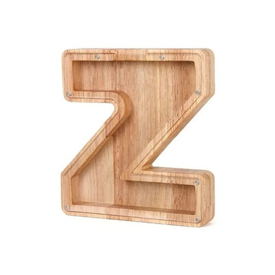 Wooden Letter Piggy Bank