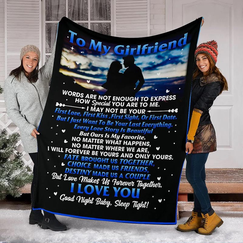 To My Girlfriend - From Boyfriend - F229 - Premium Blanket