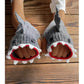 Shark Knitted Button Fingerless Gloves