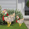 LAST DAY 40% OFF-Light-Up Chicken with Scarf Holiday Decoration