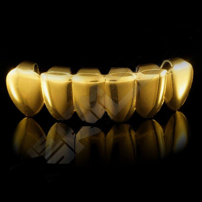 GOLD PLATED 8 TOOTH PREMIUM GRILLS