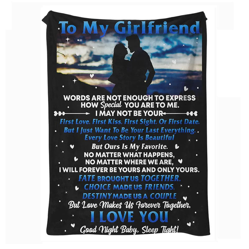 To My Girlfriend - From Boyfriend - F229 - Premium Blanket