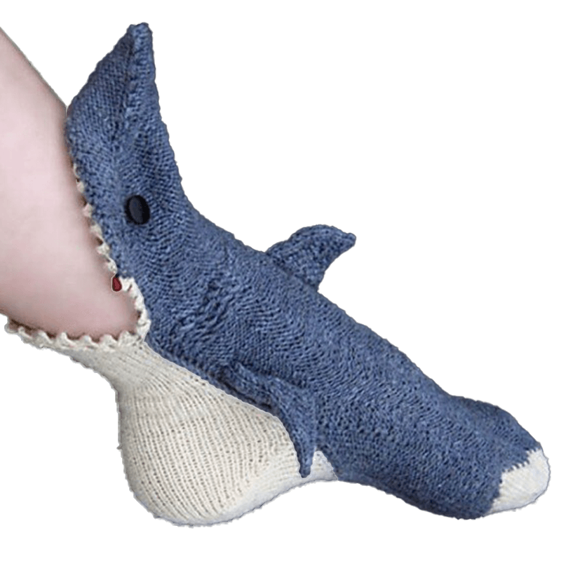 Knit Crocodile Socks