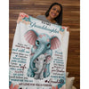 To My Granddaughter - From Grandma - Elephantblanket - A335 - Premium Blanket