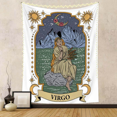 Tarot Wall Hanging Twelve Constellations Art Tapestries