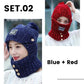 2 in 1 Mask Scarf Knitted Hat