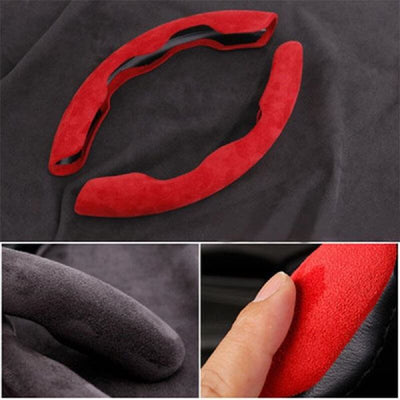 Car Anti-Skid Plush Steering Wheel Cover（2PCS）