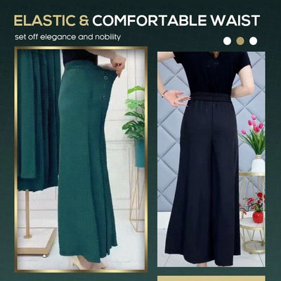 Stylish Pleated Wide-leg Pants