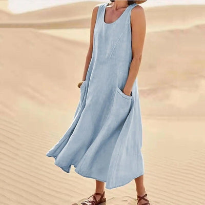 Women's Sleeveless Cotton Dress