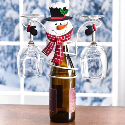 Holiday Wine Bottle & Glass Holders