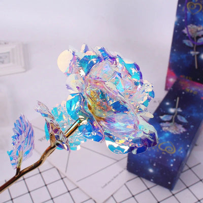 Colorful Galaxy Rose With Love