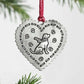 SOLID PEWTER CHRISTMAS TREE ORNAMENT