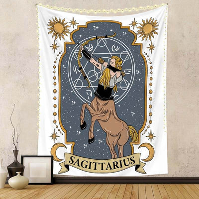 Tarot Wall Hanging Twelve Constellations Art Tapestries