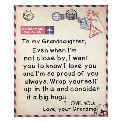 To My Granddaughter - From Grandma - AirMailBlanket - A325 - Premium Blanket