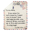 To My Wife - From Husband - AirMailBlanket - A325 - Premium Blanket