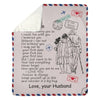 To My Wife - From Husband - AirMailBlanket - A326 - Premium Blanket