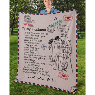 To My Husband - From Wife - A326 - Premium Blanket