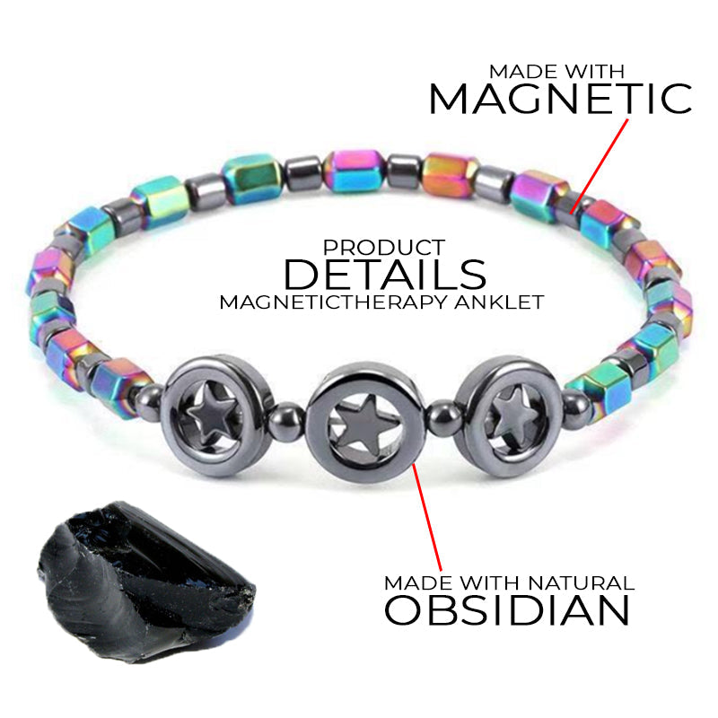 Anti Swelling Obsidian Therapy Anklet VerseVida
