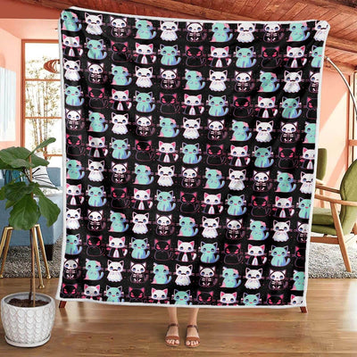 Halloween Cats - B185 - Premium Blanket