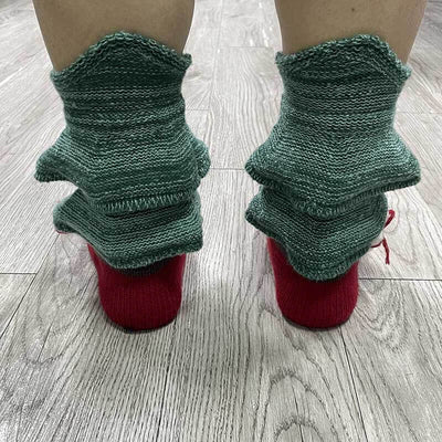 Christmas Tree Knitted Warm 3D Floor Socks