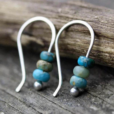 Beaded Turquoise Earrings