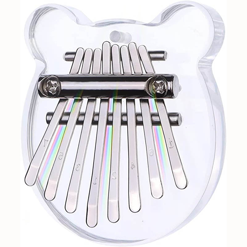 Bear Shape Crystal Mini Thumb Piano