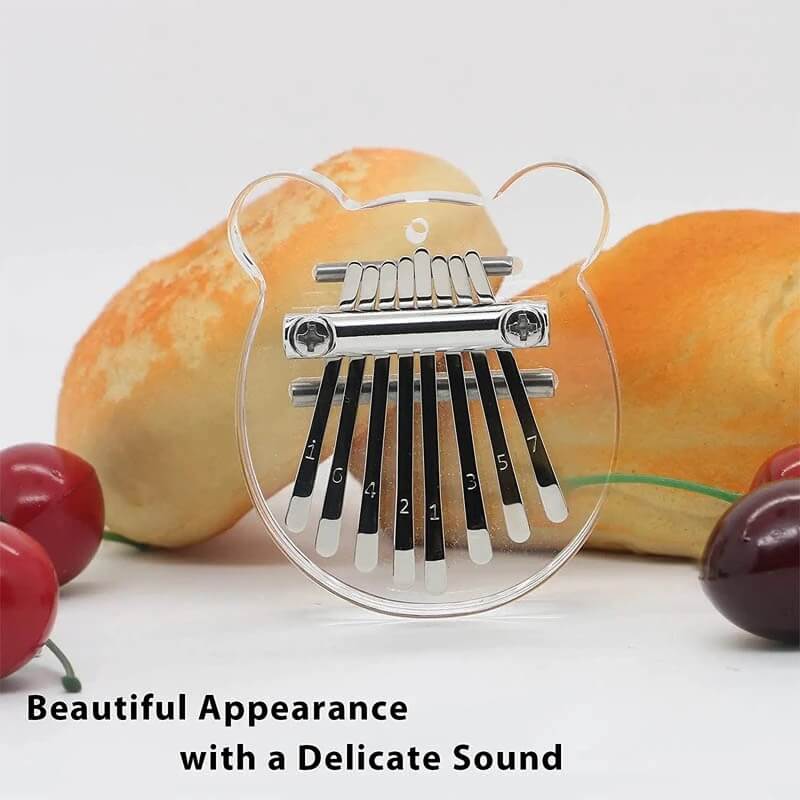 Bear Shape Crystal Mini Thumb Piano